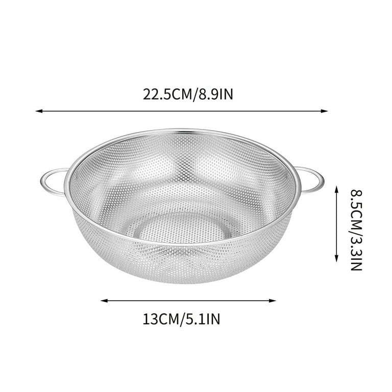 CLOUDTAIL CHOICE Sink Colander Strainer Round Drain Basket Stainless Steel Basket for Fruit Vegetable Washing 22 13 8CM - Image 5