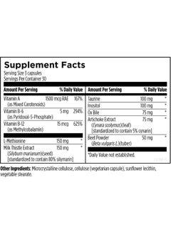 Designs for Health LV-GB Complex - Liver Detox Supplements for Gallbladder Support with Milk Thistle, Artichoke, Vitamins + Ox Bile - Supports Bile Flow + Toxin Elimination (90 Capsules) - pzsku/Z05C8B7FE5AA130F26A4FZ/45/_/1741000296/aeaa109e-0366-477a-a249-f9fb2f754083