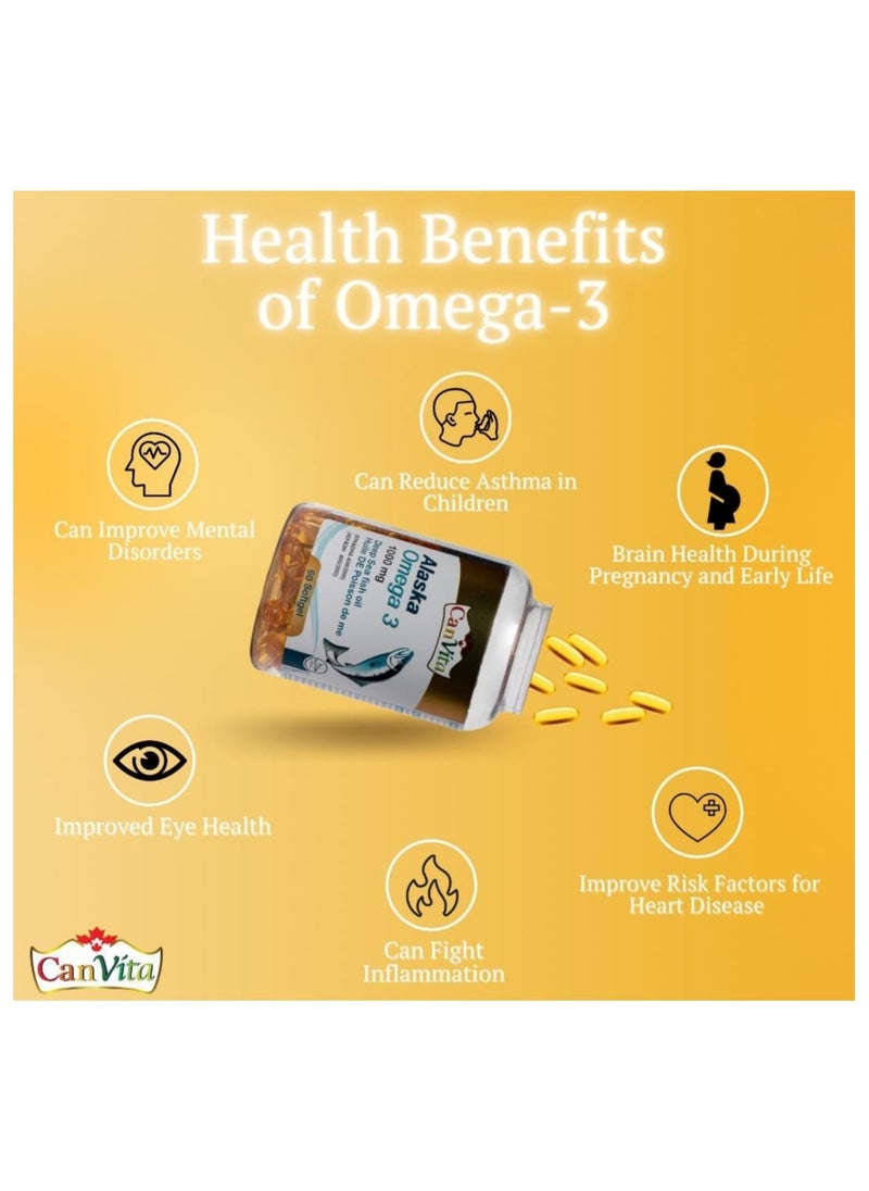 Canvita - CanVita Alaska Omega 3 1000mg Softgels 60s - Image 1