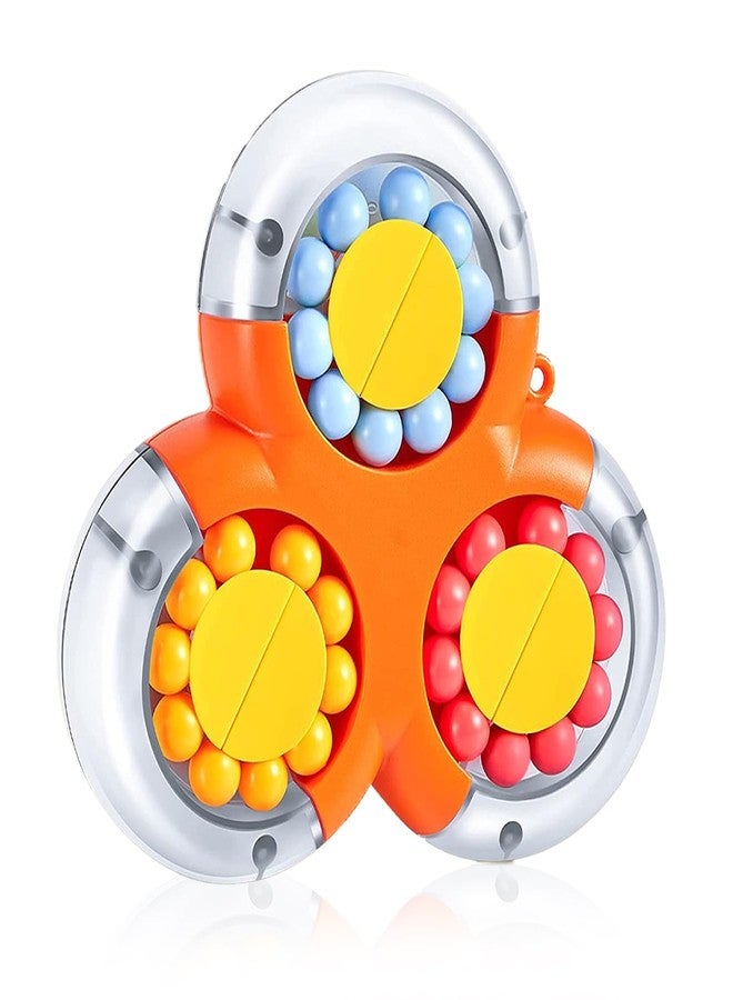 NHR Rotating Magic Bean Cube Toy for Kids – Decompression Fidget Puzzle with Spinning Beads, Educational Brain Game Toy for Children Age 3+ Years - Image 1