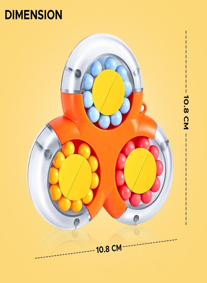 NHR Rotating Magic Bean Cube Toy for Kids – Decompression Fidget Puzzle with Spinning Beads, Educational Brain Game Toy for Children Age 3+ Years - Image 4