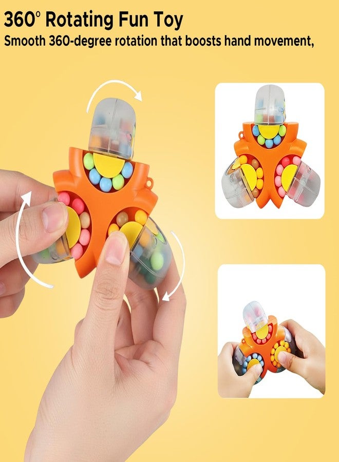 NHR Rotating Magic Bean Cube Toy for Kids – Decompression Fidget Puzzle with Spinning Beads, Educational Brain Game Toy for Children Age 3+ Years - Image 3