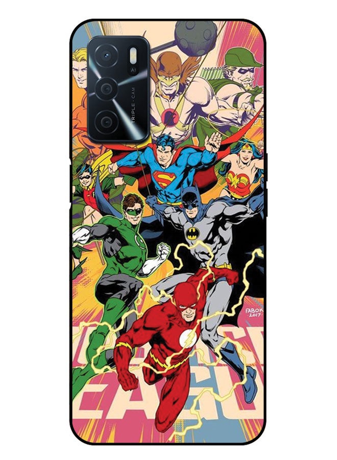 الصيد العين غطاء حماية مطبوع لهاتف Oppo A16 - شخصية فرقة العدالة - Image 1