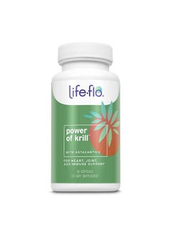 Life-flo Power Of Krill ; Antarctic Krill Oil W/Omega3S & Astaxanthin ; Immune Heart & Joint Formula ; 60Ct 30 Serv.  - Image 2