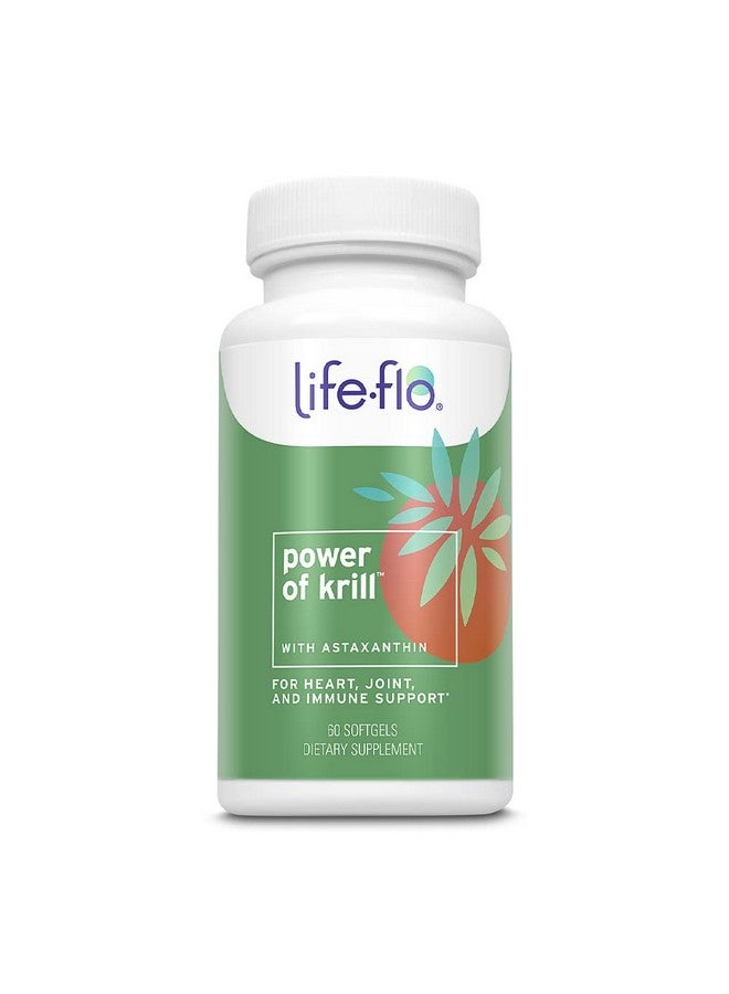 Power Of Krill ; Antarctic Krill Oil W/Omega3S & Astaxanthin ; Immune Heart & Joint Formula ; 60Ct 30 Serv.