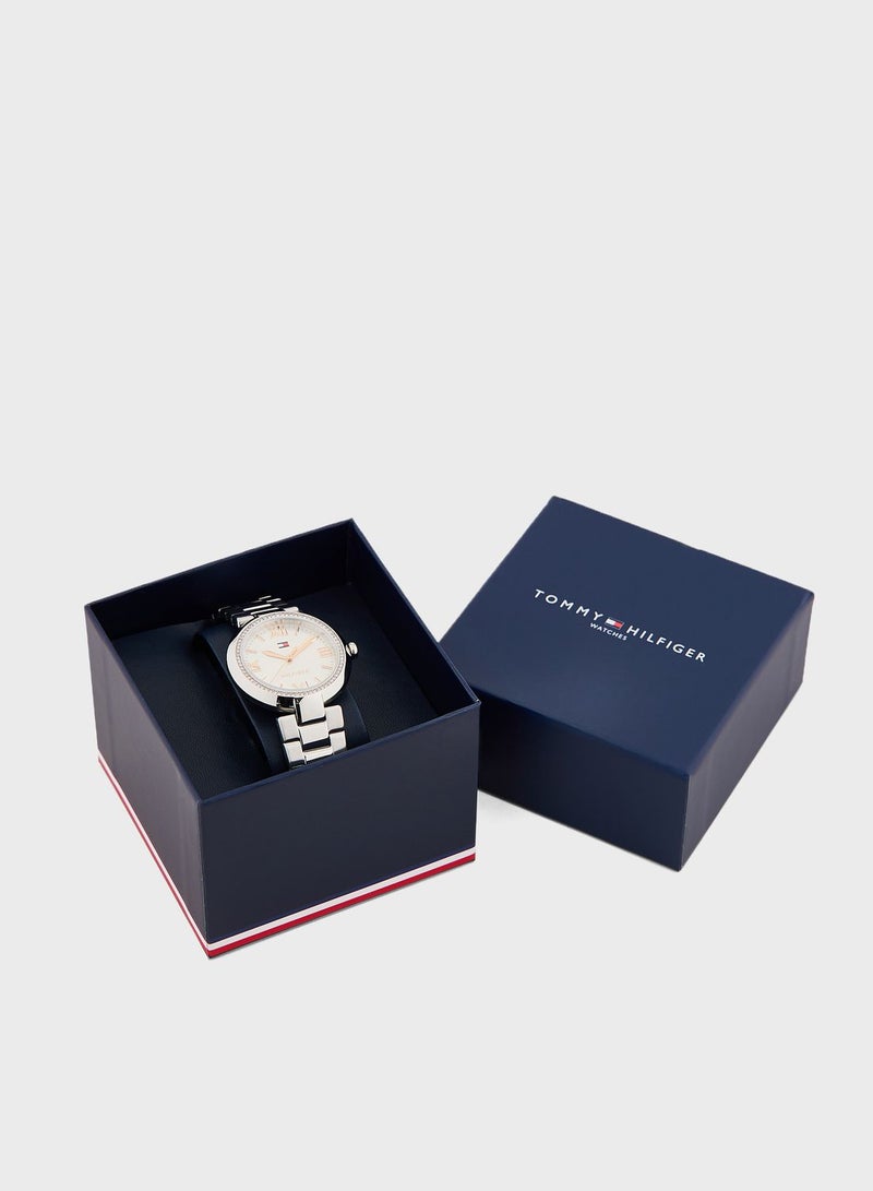 تومي هيلفيغر ساعة انالوج مزينة باحجار لامعة - Image 5