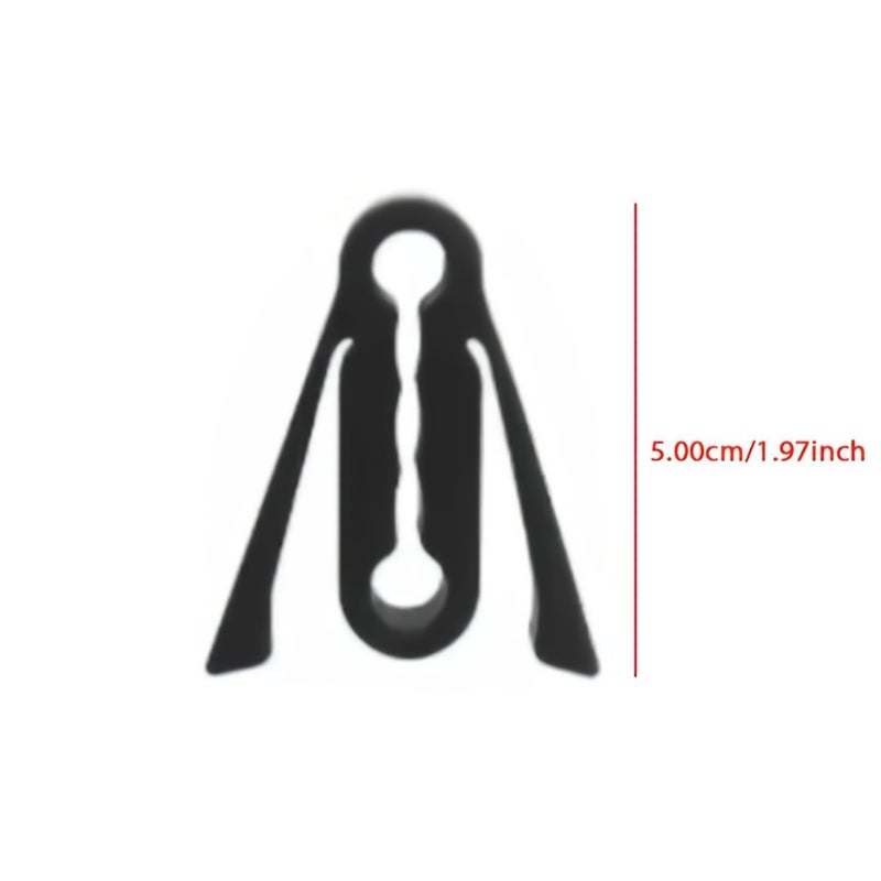 Inferno Red 3 Pieces Silicone Car Door Buffer Pad Anti Vibration Soundproof Cushion - Image 2