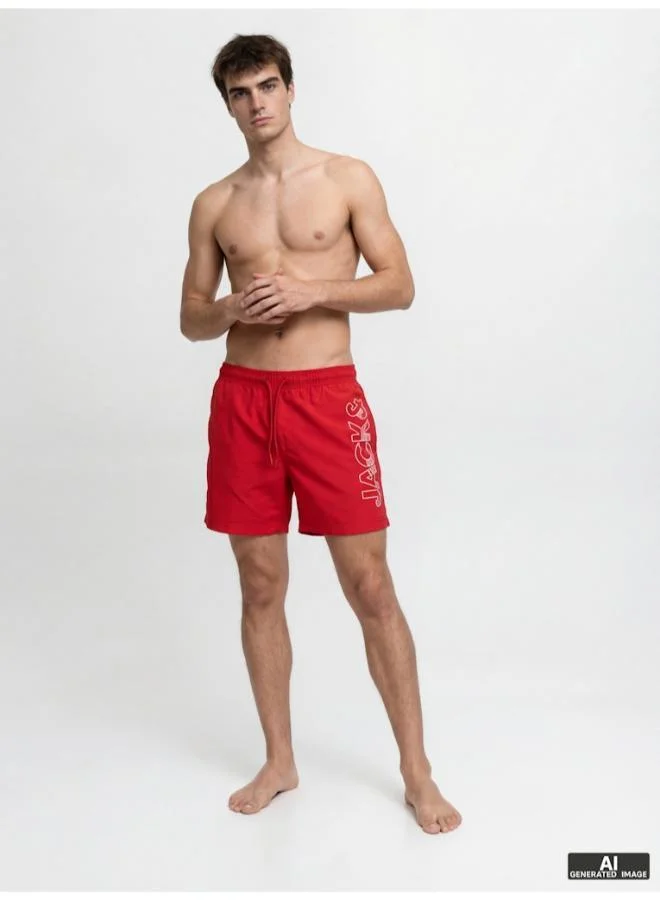 JACK & JONES  Logo Drawstring Swim Shorts for Men | Best Price UAE