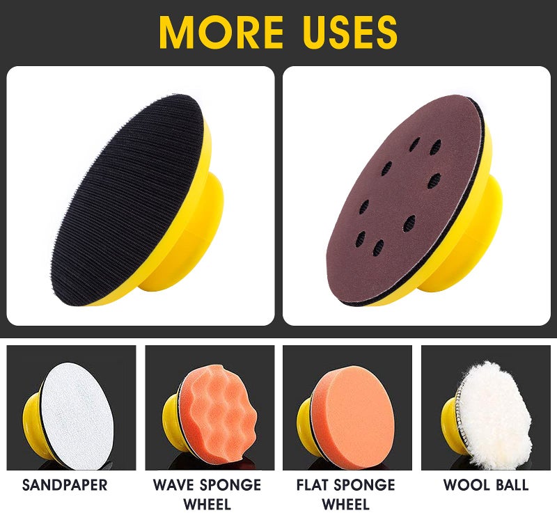 S SATC Sanding Blocks 5 Inch Hook and Loop Sanding Block 2 PCS Round and Mouse Hand Sanding Block for Wood Furniture Restoration Home Arts and Crafts - Image 5