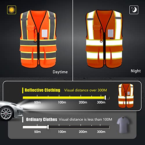 AYKRM 11 colors available 3xl orange safety vest - Image 5