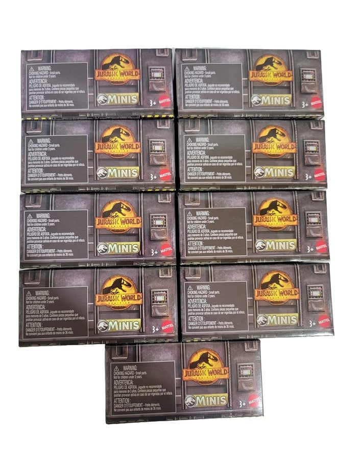 Jurassic World Dominion Minis Dinosaurs GWP38-956C Release Complete Set of 9 Surprise Packs - Image 1