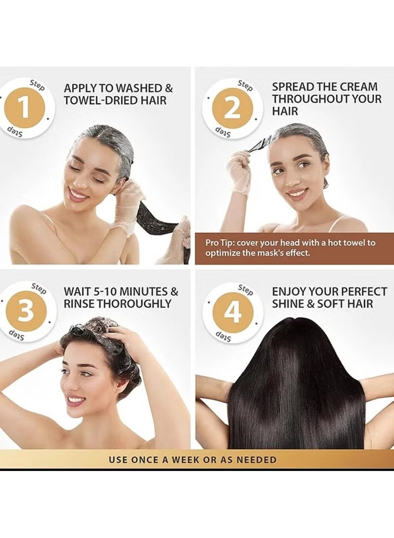 Karseell Maca Power Collagen Mask for Dry and Damaged Hair Treatment and Deep Moisturizing 500ml - Image 3