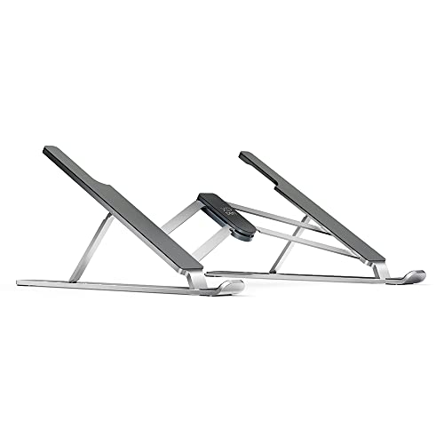 XP-PEN XPPen Drawing Tablet Stand for DeskSilver Portable Holder for Graphics TabletPen Display Aluminum Computer Riser Compatible with 10 to 156 Inch Laptops and Drawing TabletsPortable and Adjustable - Image 1