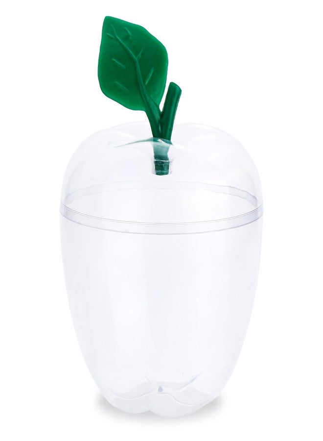 TABGACH Large Clear Apple Container Jar for Teachers,Apple Shaped Candy Jar Back To School Teacher Appreciation Gift,Plastic Apple Decor Classroom Wedding Valentine Party Decorations Supplies(17 OZ) - Image 1
