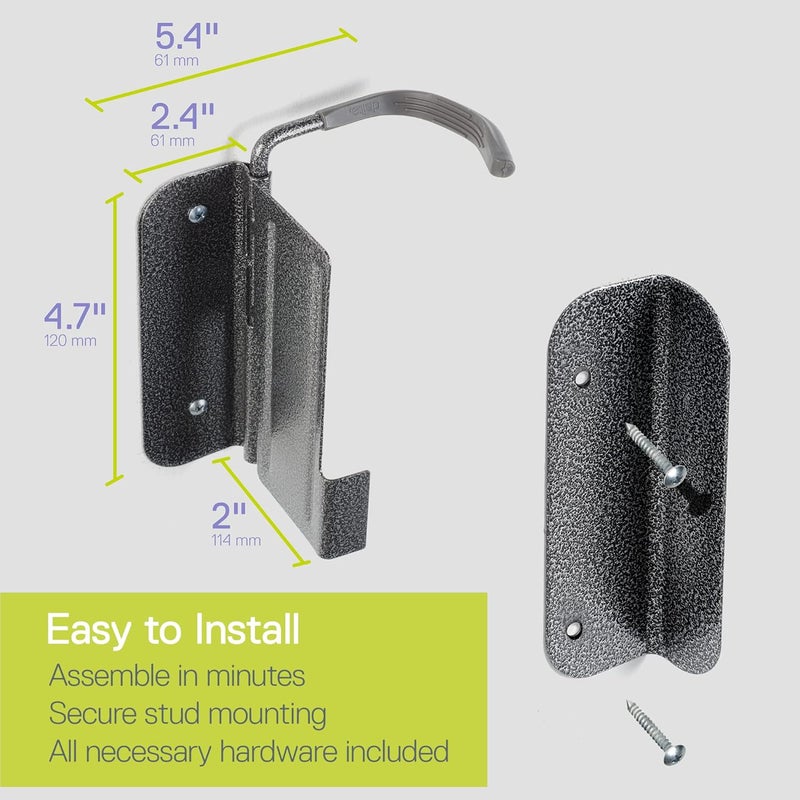 Delta Bike Rack Garage Wall Mount Storage by Cycle, Hook Design Provides Easy Bicycle Storage Access, Bike Wall Mount Rack Holds Any Bike for Easy Access - Image 5