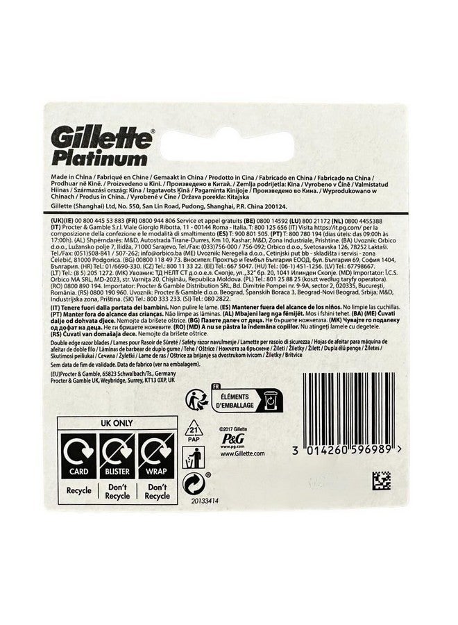 Gillette 50 Gillette Platinum Double Edge Razor Blades - Image 5