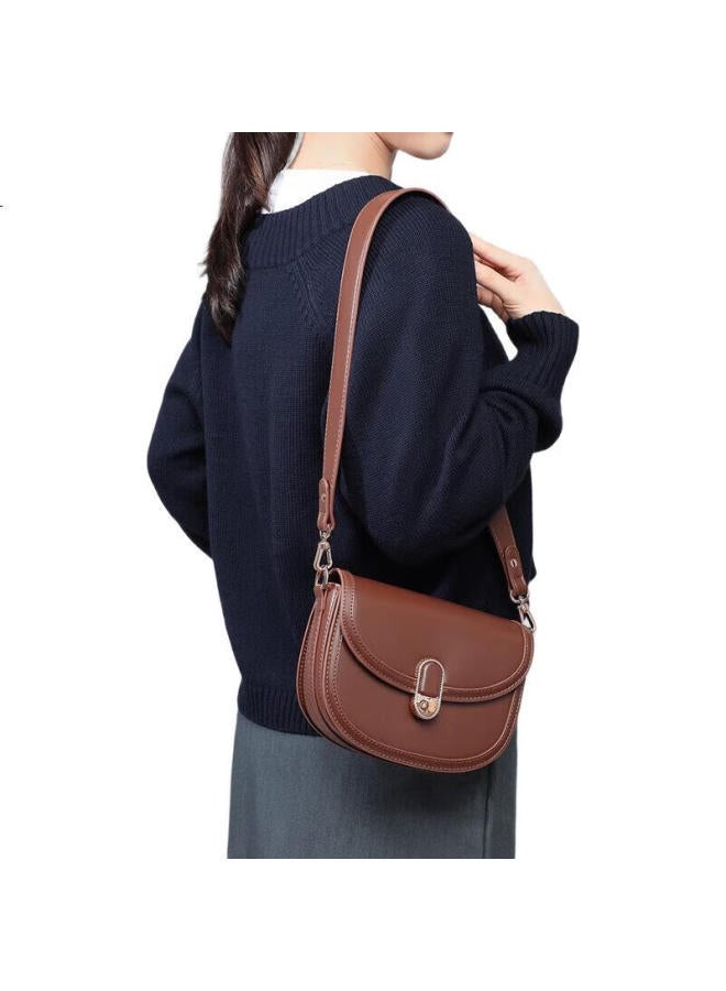 Viney Leather Handbag, Women'S Luxury Shoulder Saddle Bag, Brand Crossbody Bag, Birthday Gift For Girlfriend, Qixi Festival Present - Image 3