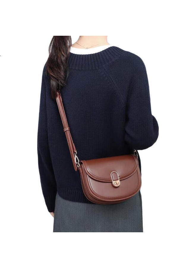 Viney Leather Handbag, Women'S Luxury Shoulder Saddle Bag, Brand Crossbody Bag, Birthday Gift For Girlfriend, Qixi Festival Present - Image 2