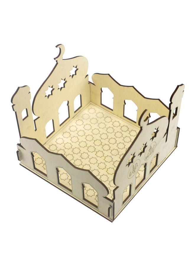 إسكدنيا حلية بتصميم شهر رمضان بيج 20x20x2سم - Image 2