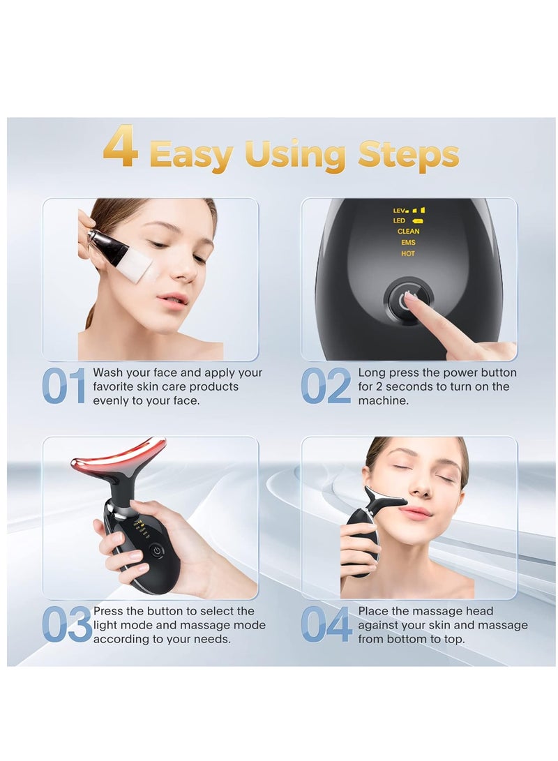 Furtey 7 In 1beauty Device Facial and Neck Massager for Skin Tightening Fading Nasolabial Folds and Brightening Skin Tone - Image 3