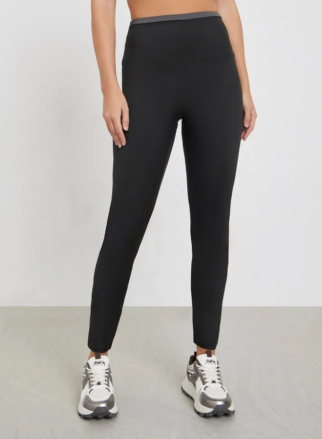 ستايلي اكتيف ليقنز بخصر بتفاصيل مُتباينة