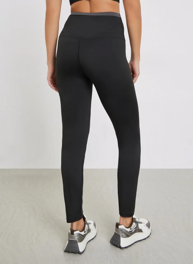 ستايلي اكتيف ليقنز بخصر بتفاصيل مُتباينة