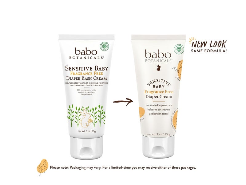 Babo Botanicals كريم حفاضات بابو بوتانيكالز للأطفال الحساسة خالي من العطور 25% أكسيد الزنك الطبيعي مع الكالندولا وزبدة الشيا والكاكاو معتمد من EWG نباتي من الولادة - Image 2