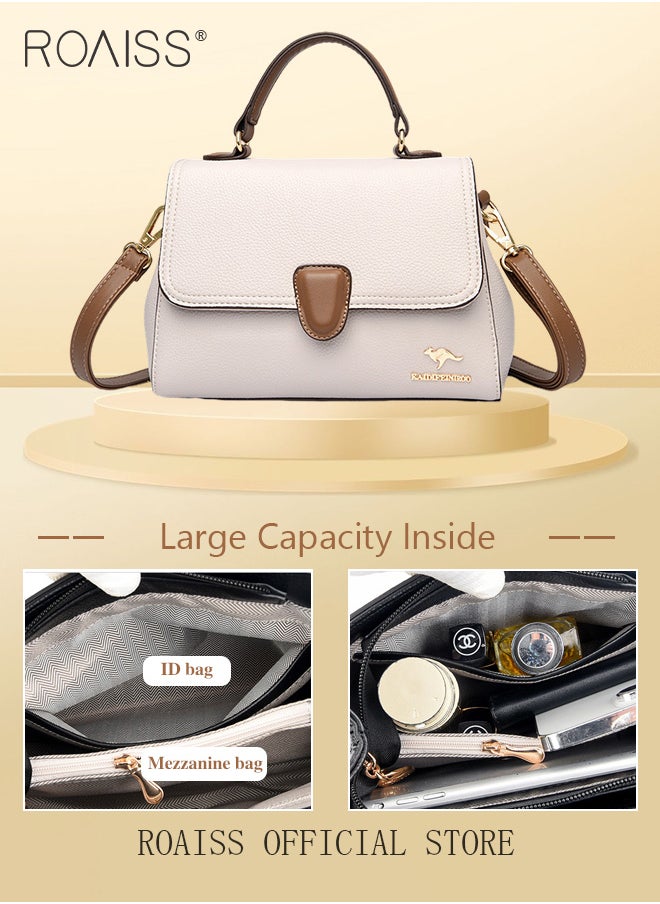 roaiss - Women Shoulder Crossbody Bag Large Capacity Compact and Exquisite Women Handbag - Image 1