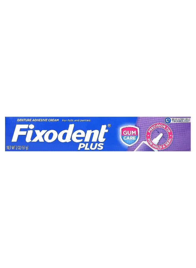 Fixodent Fixodent, Plus, Denture Adhesive Cream, 2 oz (57 g)  - Image 2