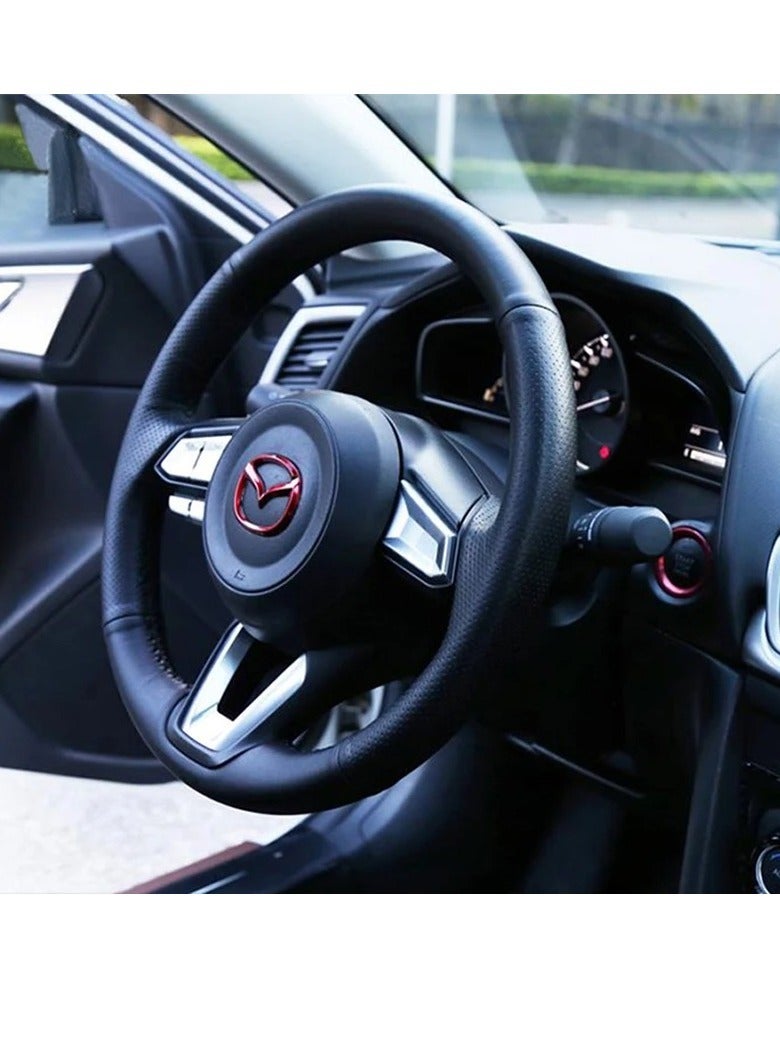 AS SEEN ON TV Car Steering Wheel Sticker, Wear Resistant Car Emblem Badge Decal, Car Lettering Badge Emblem Sticker, Car Steering Wheel Badge, (1pc, Black) - Image 3