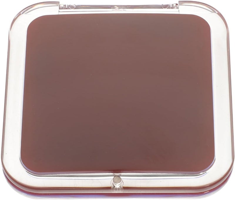 GANAZONO Foldable Mini Hand Mirror 7X Magnification Small Compact Travel Size Pocket Mirror for Women Purse Makeup Touch-up Wine Red - Image 1