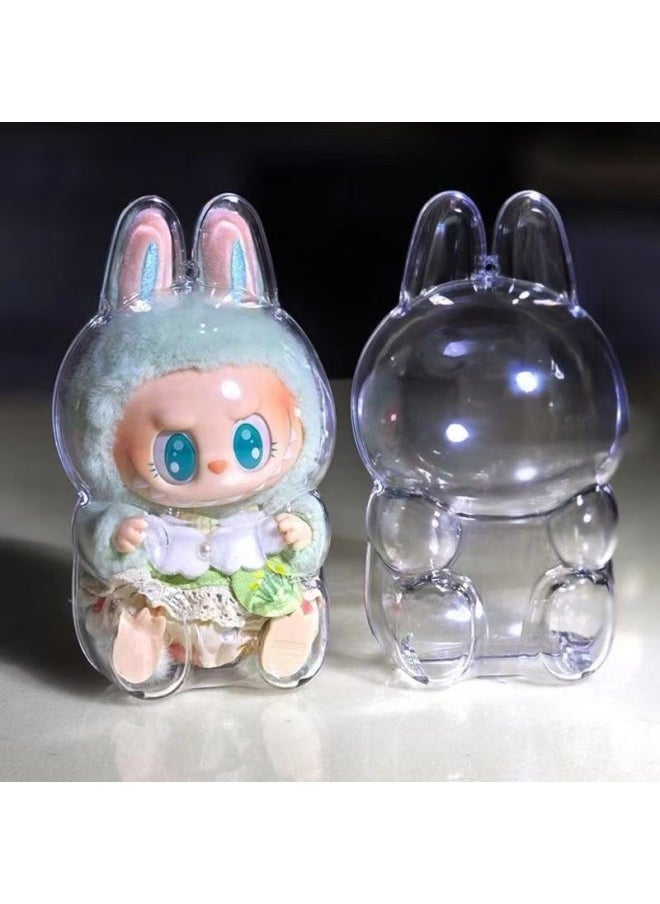 null - Bubble Matrabu Heart Macaron Vinyl Face Blind Box Plush Doll Toy Labubu Trendy Play Doll-Color:2nd Generation Protective Case-Height:Brush Cloth - Image 1