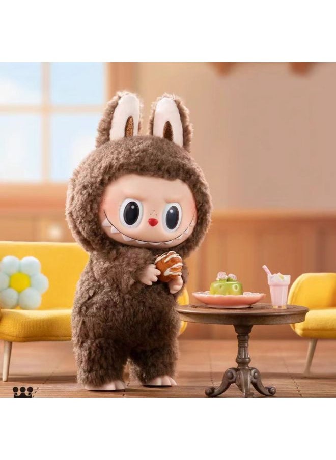 null - Bubble Matrabu Heart Macaron Vinyl Face Blind Box Plush Doll Toy Labubu Trendy Play Doll-Color:2nd Generation Protective Case-Height:Brush Cloth - Image 1