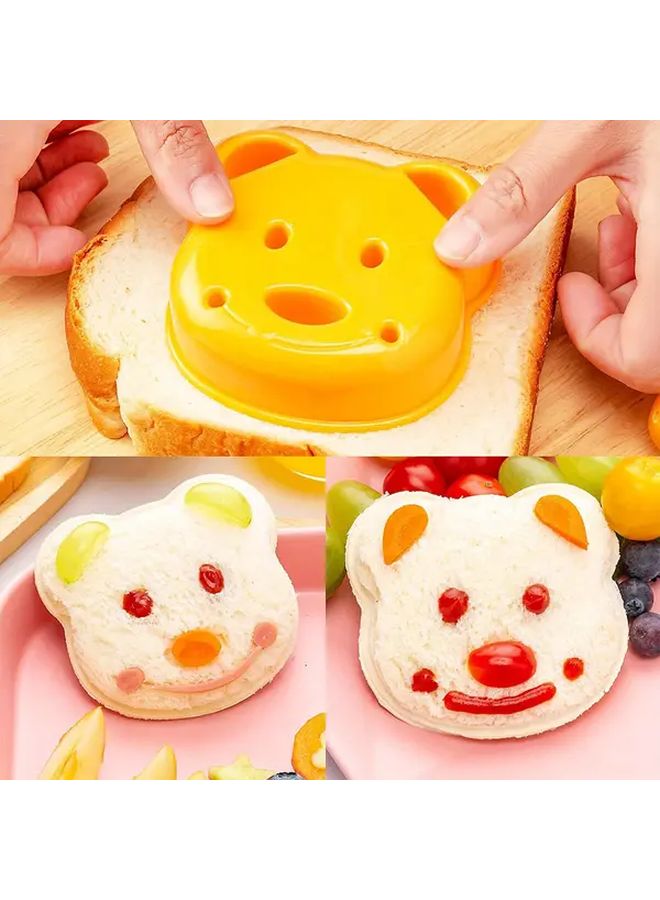 قالب كرات الأرز ساندويتش دب كارتون DIY أداة مطبخ إفطار لون عشوائي - Image 1