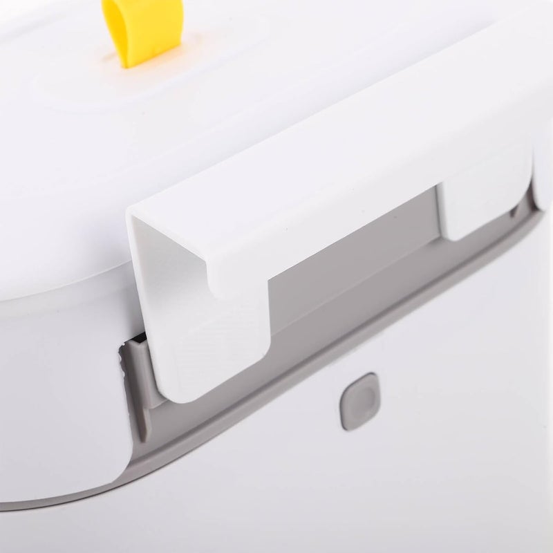 Garneck Wall Mounted Kitchen Trash Can with Lid Large Hanging Waste Bin for Cabinet Door Food Waste Storage Home Kitchen Compost Bin - Image 3