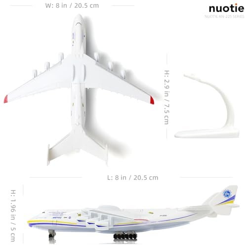 NUOTIE Antonov AN-225 Mriya 1/400 Diecast Aircraft Model Kit Military Transport Airplane Model with Stand for Collections or Gift (Ukrainian Painting) - Image 2
