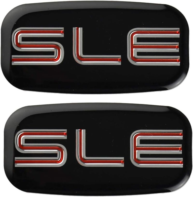 CDD 2x SLE Emblems 3D Nameplate Sticker Replacement for GMC Chevrolet Sierra Suburban Yukon 1500 2500 3500 - Image 1