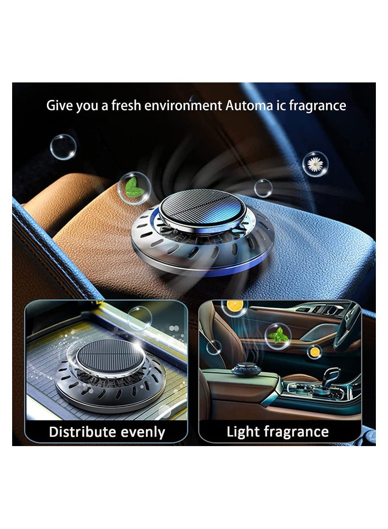 SYOSI Car Air Fresheners Diffuser Solar Rotating Auto Perfume Diffuser Silent Car Essential Oil Aromatherapy Diffuser for Vehicle Home Office - Image 4