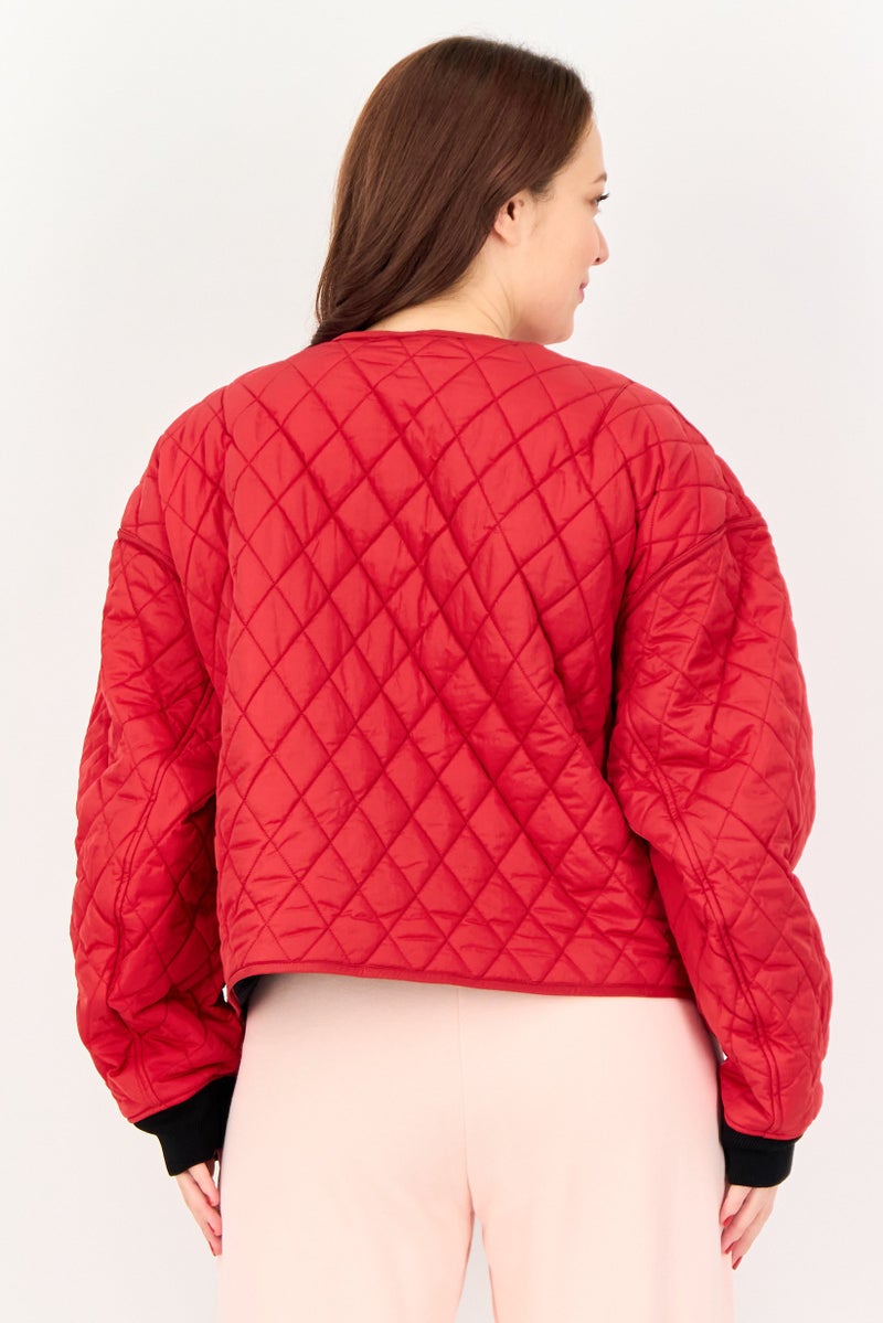 Air Jordan جاكيت خارجي نسائي فضفاض بأكمام طويلة، أسود - Image 2