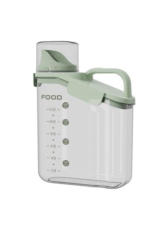 Pure Acrylic Beans Canister Set - Airtight with Practical Standard Mint Color 2500ml Ha