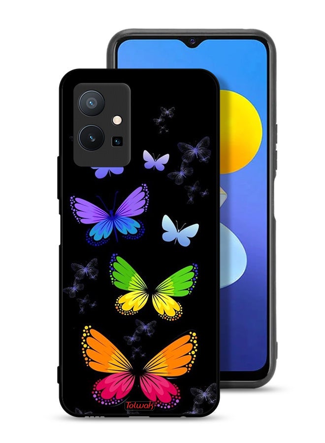 Tolwak Vivo Y75 5G Protective Case Cover Colorful Butterflies - Image 1