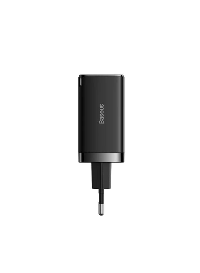 Baseus GaN5 Pro Fast Charger 2C+U 65W  EU  (Include：Baseus Xiaobai series fast charging Cable Type-C  to Type-C 100W(20V/5A) 1m Black） Black - Image 5