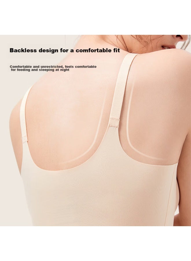 Lovebox Aibaoshi Nursing Bra, Maternity Underwear, Wireless, Postpartum Breastfeeding Wear, Seamless Nursing Bra, Milk Coffee, One Size M381 - Image 3