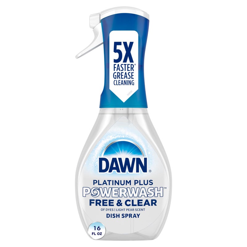 Dawn Powerwash Free Clear Light Pear Dish Spray Dish Soap Starter Kit 16 Fl Oz