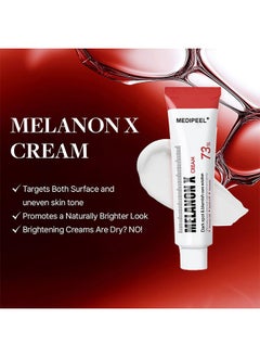 MEDIPEEL Melanon X Cream, Dark Spot & Blemish Care Cream, Skin Evenness Support, Spot Appearance Improvement Cream, Anti Aging and Skin Lightening, 30ml  - Image 4