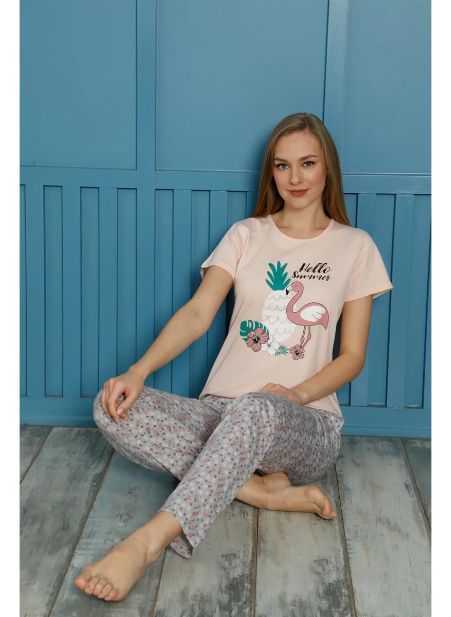 Akbeniz Women's Cotton Pajamas Set 20500P