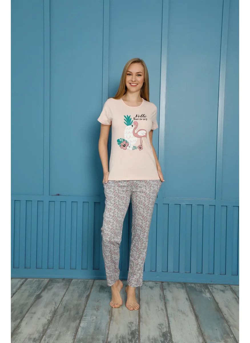 Akbeniz Women's Cotton Pajamas Set 20500P