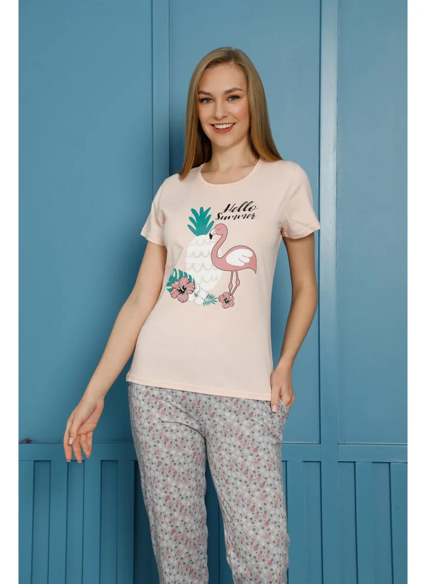 Akbeniz Women's Cotton Pajamas Set 20500P