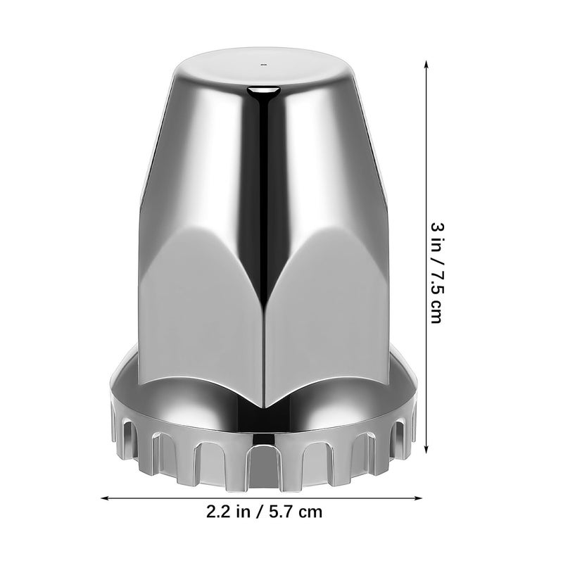 Chrome Plastic Lug Nut Covers Kit 20 Pcs For Heavy Duty Trucks Trailers - Image 3