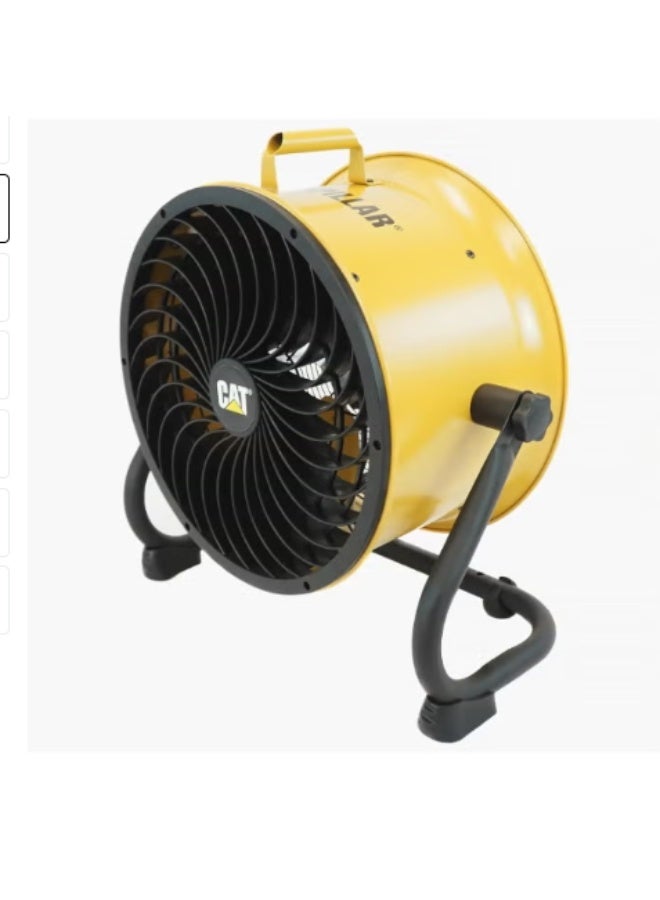 CATERPILLAR CAT by Caterpillar HVD-14AC 14-Inch Industrial High Velocity Floor Fan, 4-Speed Air Circulator, 360° Tilt Adjustable Head, Heavy-Duty Metal Frame, Portable Cooling Fan for Garage, Workshop, Jobsite, Yellow - Image 5